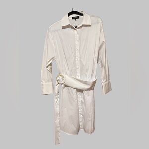 Eloquii Relaxed Shirt Dress with Belt
